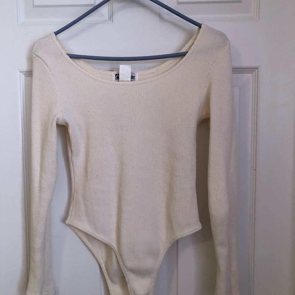 Vintage off-white thermal bodysuit (80’s)